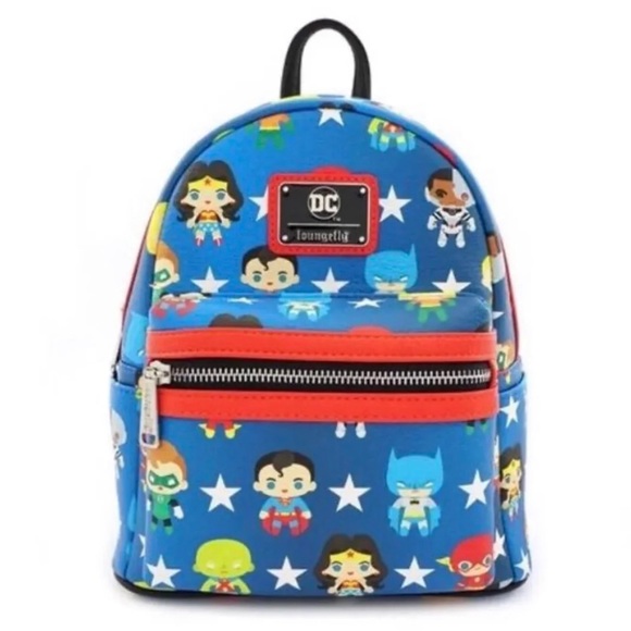 Loungefly Justice League Chibi Print Mini Backpack main image 5
